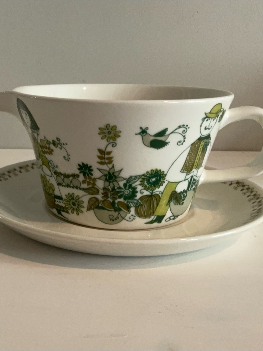 Figgjo Flint Turi Design Gravy Boat With Saucer